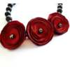 BLOSSOMING IN RED - Handmade Necklace